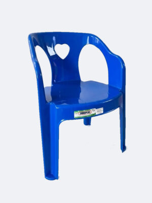 Silla Plástica Infantil De Corazón Duraplas Resistente Gama De Colores