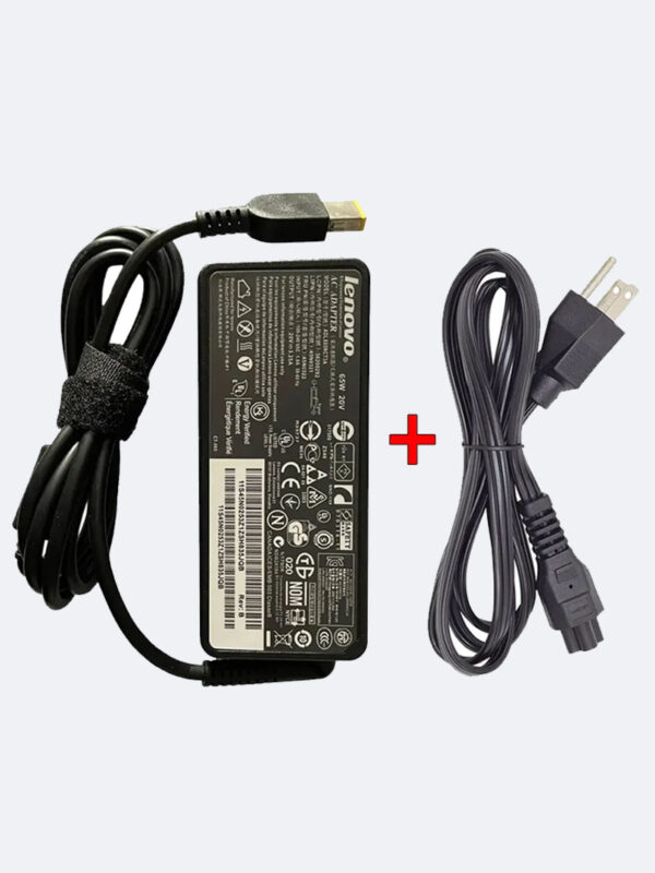 Cargador Lenovo Pin USB-Rectangular 20v 3.25a 65w