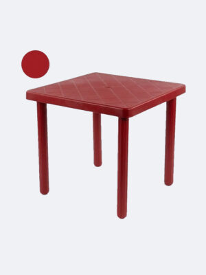 Mesa Plástica Cuadrada Desarmable Ledmon Gama De Colores