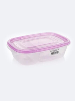 Contenedor De Alimentos Plástico Rectangular Con División 1000ml Duraplas