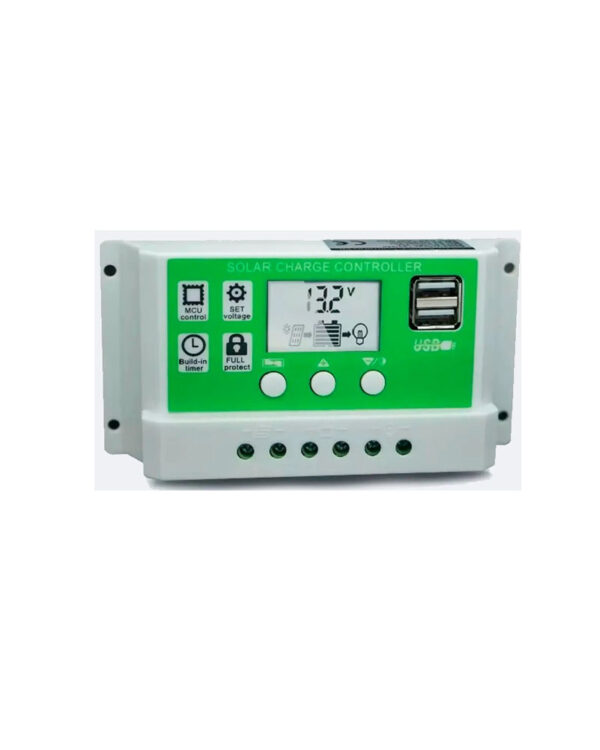 Controlador De Carga Solar 30 Amp Panel Solar 12v/24v
