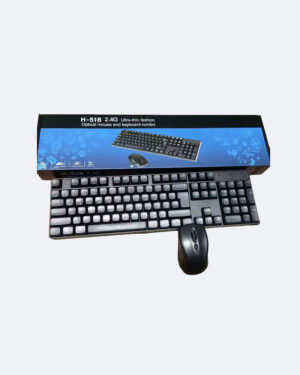 Combo Teclado Y Mouse Inalámbrico Wireless En Español Modelo H-518