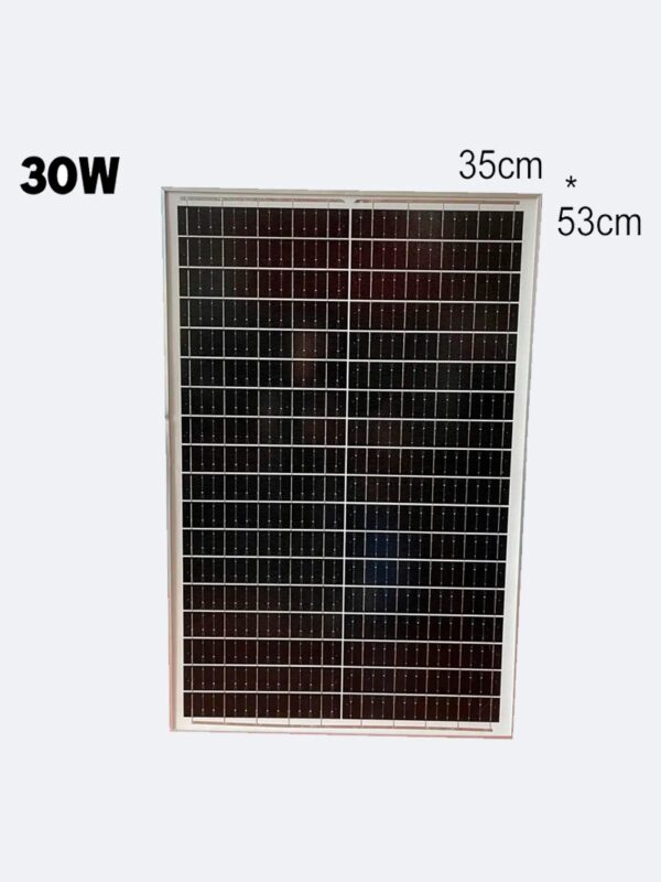 Panel Pantalla Solar 18v 30w Monocristalino