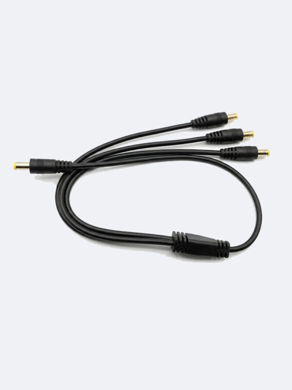 Cable triple 1 a 3 Puntas 5.5*2.5mm 40cm Miniups Modem Router