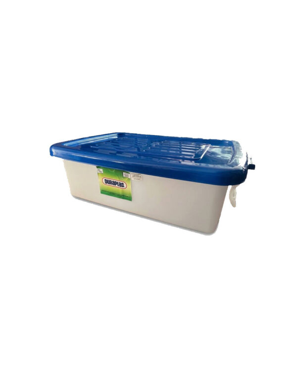 Caja Plástica Multiuso Organizadora Con Tapa Y Asa 20Lts Duraplas