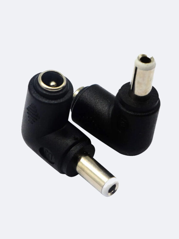 Conector De Punta L 5.5*2.1 Hembra A 5.5*2.5mm Macho Miniups
