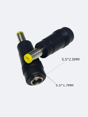 Conector De Punta 5.5*2.5 Hembra A 5.5*1.7mm Macho