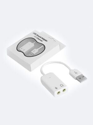 sonido audio Adaptador De Sonido Usb Salida Audio Auxiliar Microfono