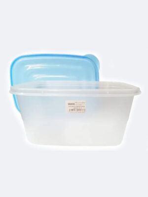 Contenedor De Alimentos Plástico Rectangular Con Tapa 2000ml Duraplas