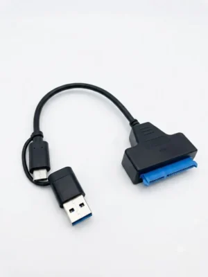 u Cable Adaptador Sata A Usb 3.0 + Tipo C Para Disco Hdd/ssd