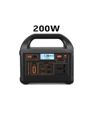 Estación De Energía Solar Portátil Con Asa Batería Lifepo4 Lfp 12v modelo EG015Li 200w