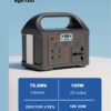 Estación De Energía Solar Portátil Con Asa modelo EG012 Batería Lifepo4 Lfp 12v 100w