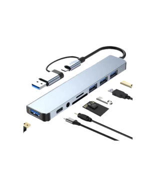 Hub Multipuerto 7 Puerto USB 3.0/2.0 +Adaptador USB Tipo C